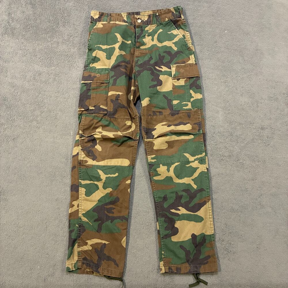 Army of Cool I-5 Woodland Camo Cargo Military Tactical Pants Men's Size Small